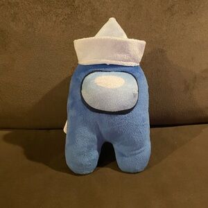 Blue and White Stuffed Toy